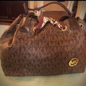 MK large brown tote